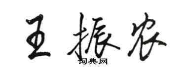 駱恆光王振農行書個性簽名怎么寫
