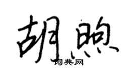王正良胡煦行書個性簽名怎么寫