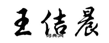 胡問遂王佶晨行書個性簽名怎么寫