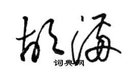 駱恆光胡滿草書個性簽名怎么寫