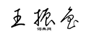 梁錦英王振魯草書個性簽名怎么寫