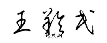 梁錦英王羚民草書個性簽名怎么寫