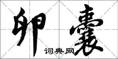 胡問遂卵囊行書怎么寫