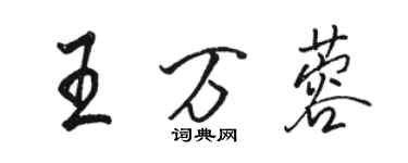 駱恆光王萬蓉行書個性簽名怎么寫