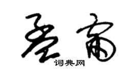 朱錫榮孟雷草書個性簽名怎么寫