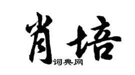 胡問遂肖培行書個性簽名怎么寫