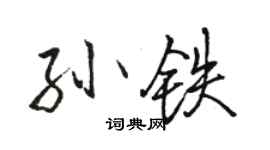 駱恆光孫鐵行書個性簽名怎么寫