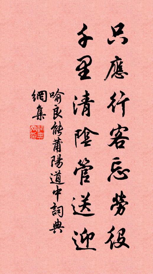 明年九日定何許，未用感慨增煩勞 詩詞名句