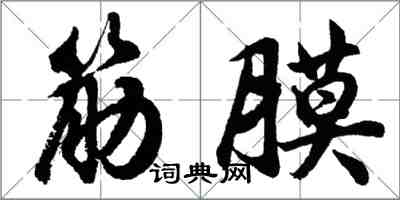 胡問遂筋膜行書怎么寫