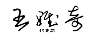 朱錫榮王雅奇草書個性簽名怎么寫