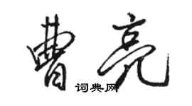 駱恆光曹亮行書個性簽名怎么寫