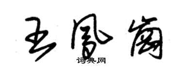 朱錫榮王鳳崗草書個性簽名怎么寫