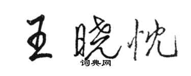 駱恆光王曉忱行書個性簽名怎么寫