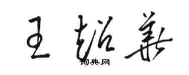 駱恆光王超華草書個性簽名怎么寫