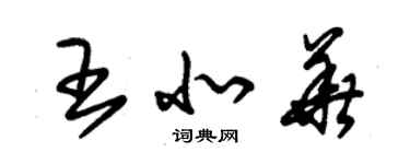 朱錫榮王北華草書個性簽名怎么寫