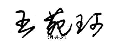 朱錫榮王苑珂草書個性簽名怎么寫