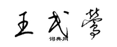 梁錦英王民鶯草書個性簽名怎么寫