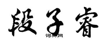 胡問遂段子睿行書個性簽名怎么寫