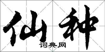 胡問遂仙種行書怎么寫