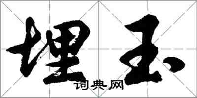 胡問遂埋玉行書怎么寫