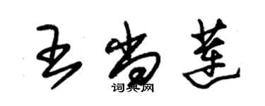 朱錫榮王尚蓮草書個性簽名怎么寫