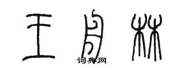 陳墨王舟林篆書個性簽名怎么寫