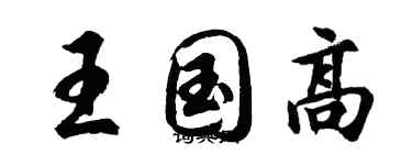 胡問遂王國高行書個性簽名怎么寫