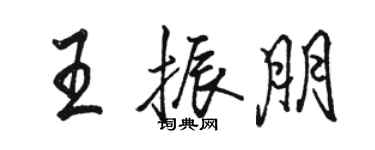 駱恆光王振朋行書個性簽名怎么寫