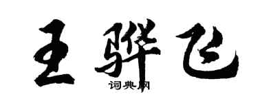 胡問遂王驊飛行書個性簽名怎么寫