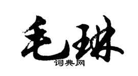 胡問遂毛琳行書個性簽名怎么寫