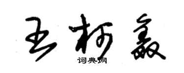 朱錫榮王柯鑫草書個性簽名怎么寫