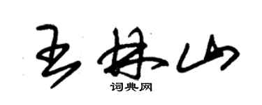 朱錫榮王林山草書個性簽名怎么寫