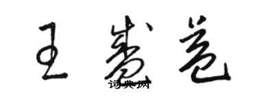 駱恆光王盛益草書個性簽名怎么寫