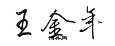 駱恆光王金年行書個性簽名怎么寫