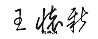 駱恆光王懷新草書個性簽名怎么寫