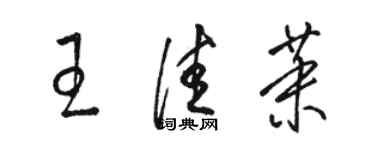 駱恆光王佳茉草書個性簽名怎么寫