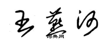 朱錫榮王燕河草書個性簽名怎么寫