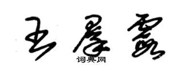 朱錫榮王群霞草書個性簽名怎么寫