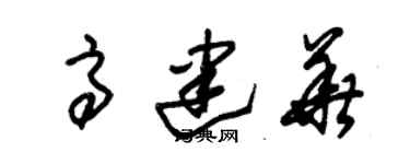 朱錫榮高建華草書個性簽名怎么寫