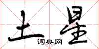 曾慶福土星行書怎么寫