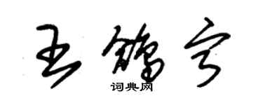 朱錫榮王鴿寧草書個性簽名怎么寫