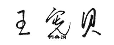 駱恆光王憲貝草書個性簽名怎么寫