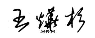 朱錫榮王燁杉草書個性簽名怎么寫