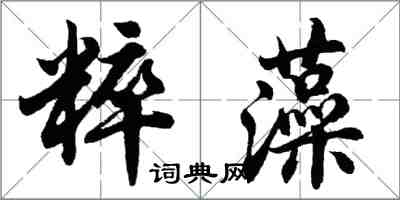 胡問遂粹藻行書怎么寫