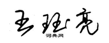 朱錫榮王珏亮草書個性簽名怎么寫