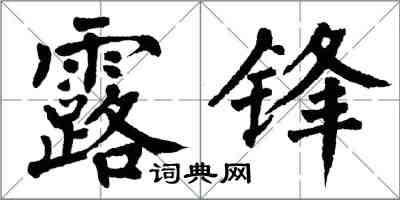 翁闓運露鋒楷書怎么寫