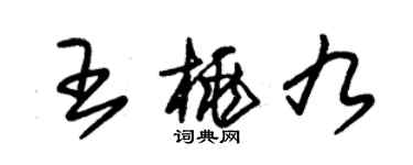 朱錫榮王桃九草書個性簽名怎么寫