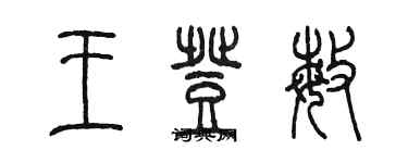 陳墨王登敏篆書個性簽名怎么寫