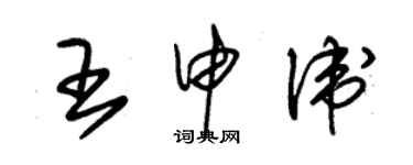 朱錫榮王申衛草書個性簽名怎么寫