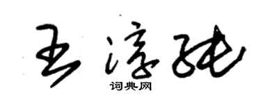 朱錫榮王淳純草書個性簽名怎么寫
